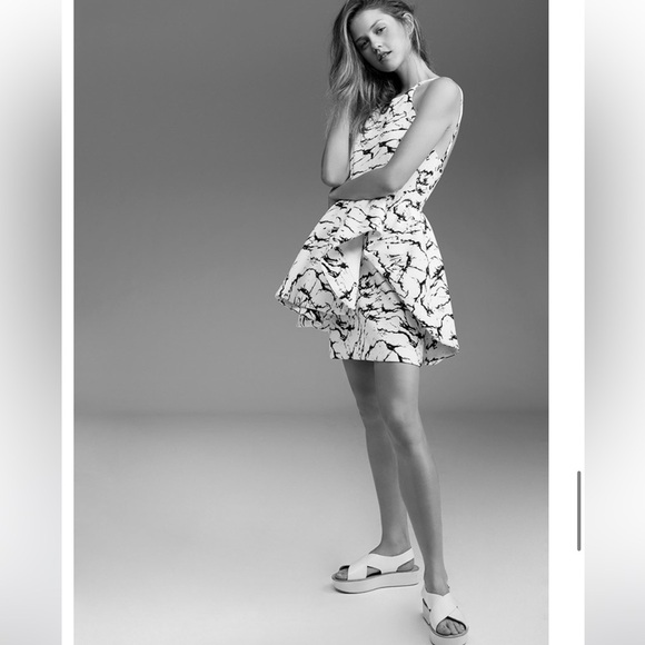 CAMEO Urban Outfitters Alone Tonight Oil Spill Peplum Dress - Picture 1 of 15